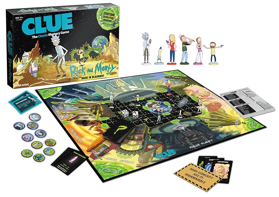 CLUEDO - rick and morty