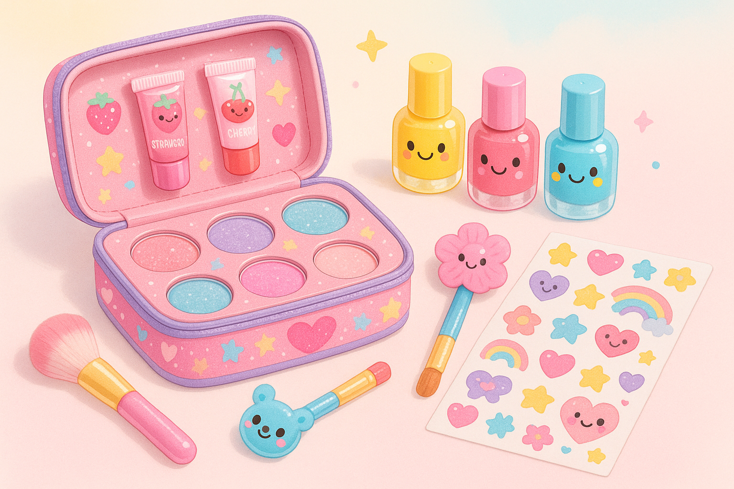 მაკიაჟის ნაკრებები და მძივები