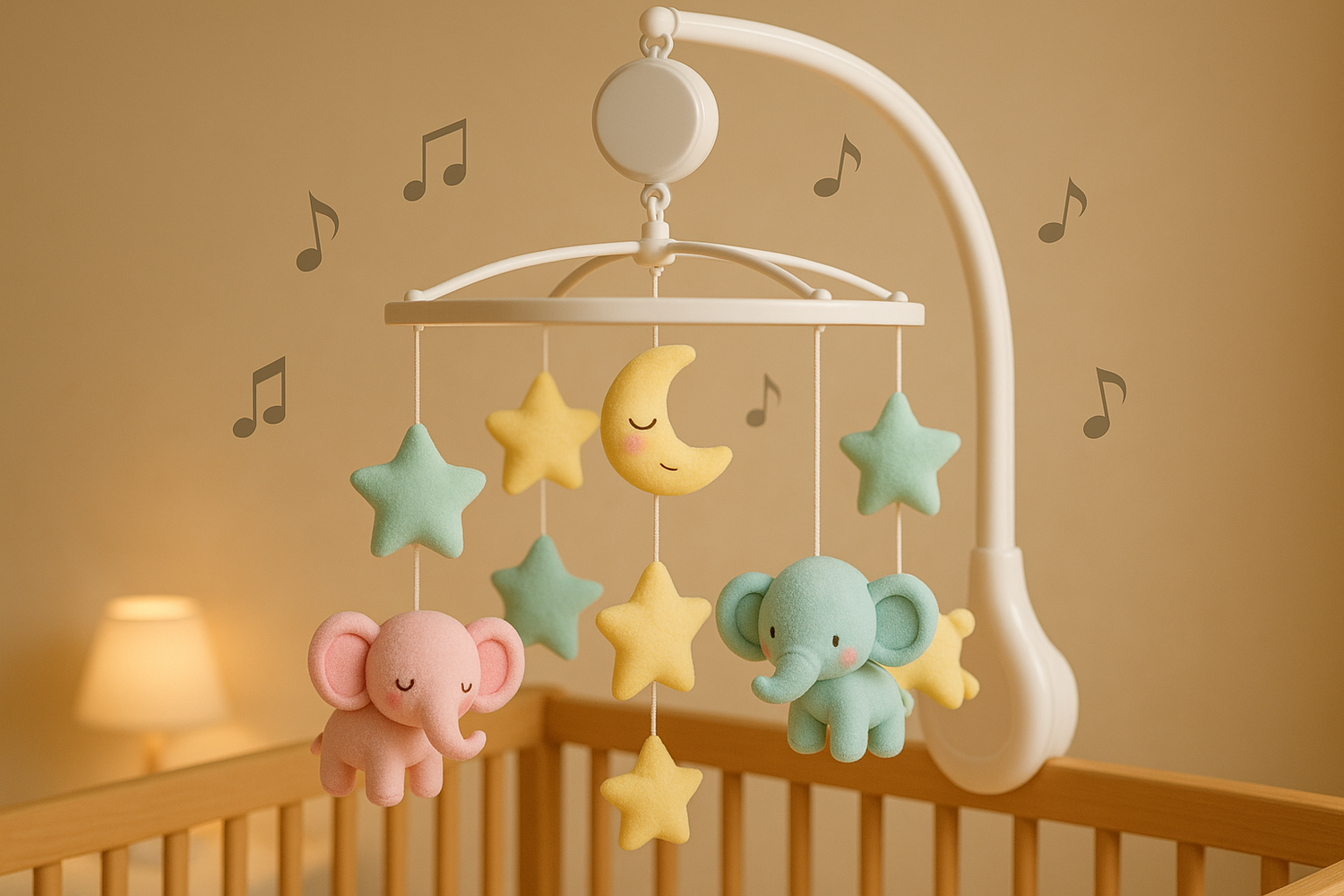 საწოლზე საკიდი მუსიკალური სათამაშოები