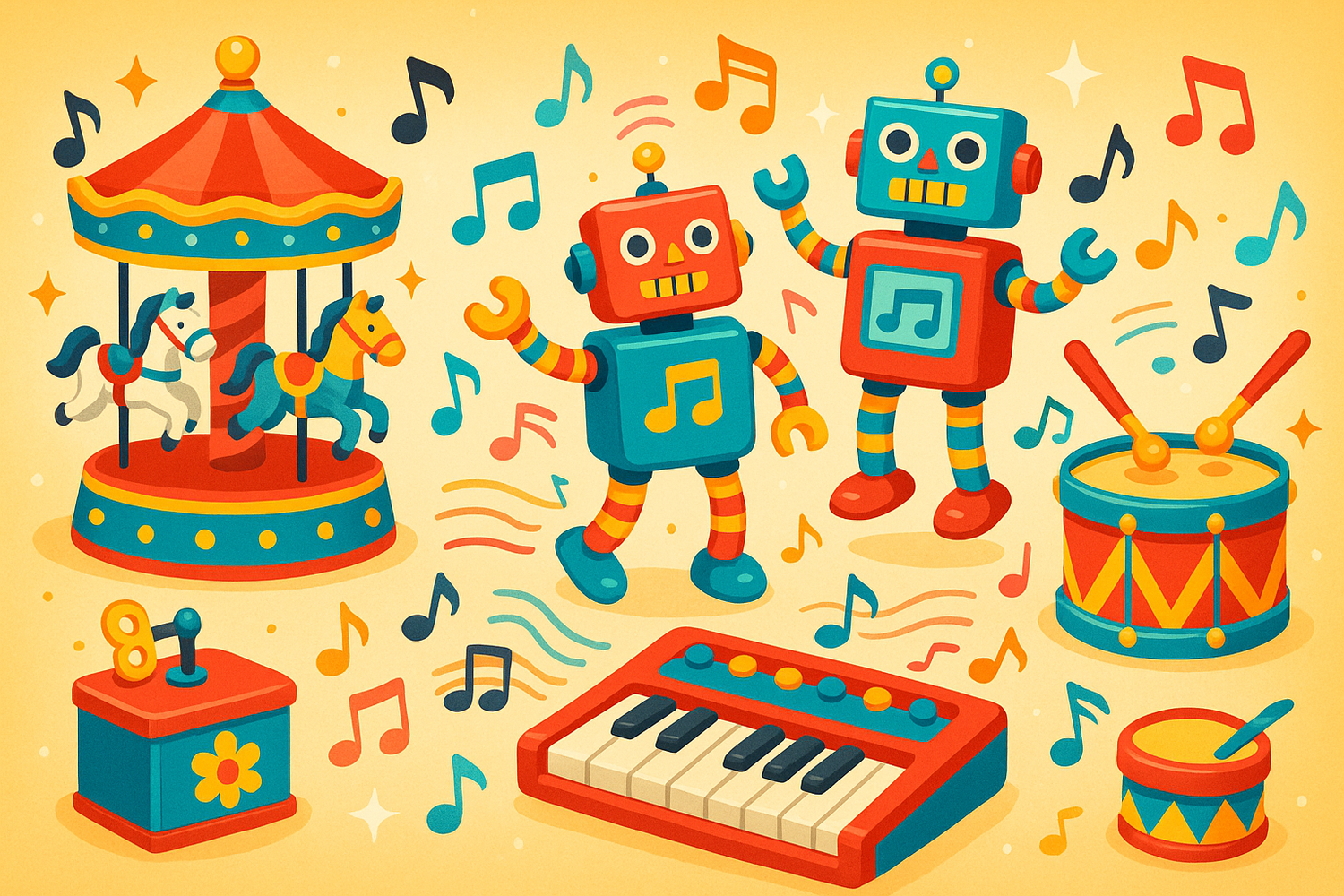 მუსიკალური მოძრავი სათამაშოები